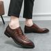 2025 Spring And Autumn New Business Formal Office Leather With Pointed Stone Pattern Emed Fashion Large Men's Shoes_vogvips.com