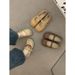 French Style Milk Camel Round Toe Matte Ballet For Women Outdoor Summer Soft Sole Fairy Mary Jane Shoes_vogvips.com
