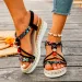 Fashion T-Strap Platform For Women New Mix Color Elastic Band Wedge Sandals Woman Summer Daily Open Toe Sandalias Female_vogvips.com