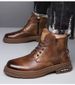 European Warm Series British Style Martin 2025 New Safety Single Cotton Casual Shoes Fashion Men's Work Boots_vogvips.com
