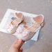 New Girls' Shoes Children's Princess Shoes Girls' Bow Crystal Leather Shoes Rhinestone Shining Shoes_vogvips.com