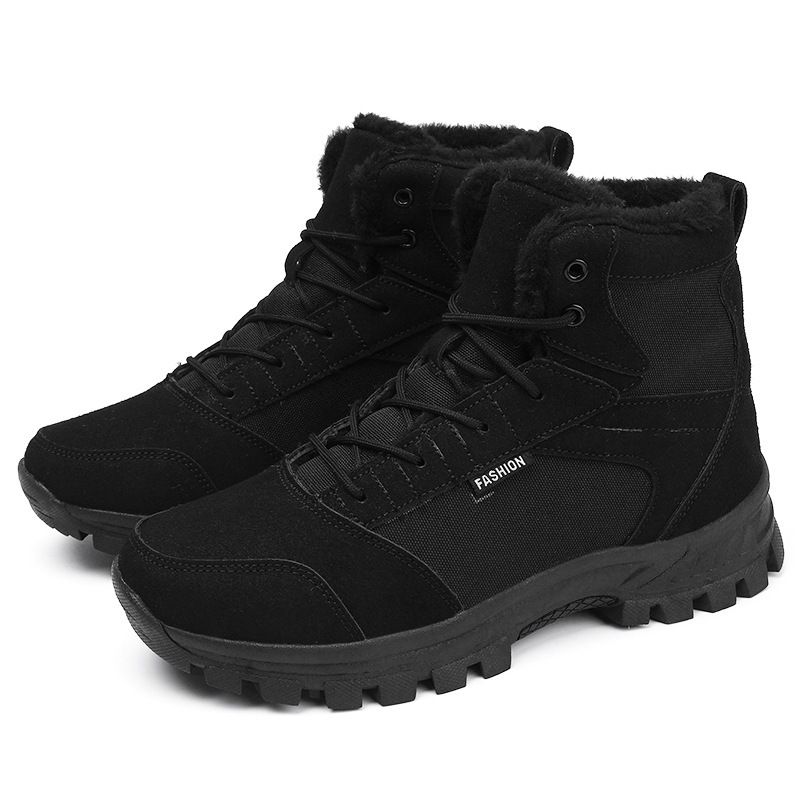 Oversized Winter Skiing Waterproof Thick Soled Breathable And Wear-Resistant Men's Shoes, Hiking Shoes 495_vogvips.com