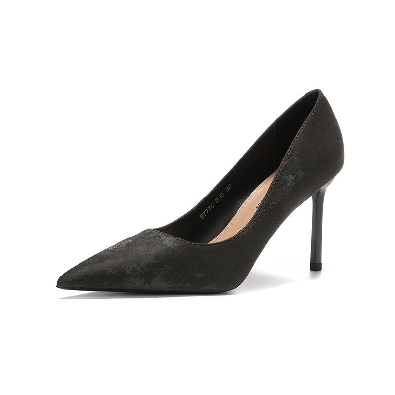 8777C Dirty Pointed Toe Stiletto New Style Elegant Adult Ceremony Banquet Wedding Shoes Daily Commuting Versatile High_vogvips.com