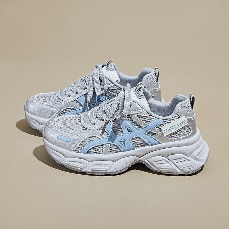 Dad Shoes Female Student Sports And Leisure Shoes Mesh Heightening Shoes Breathable_vogvips.com