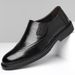 Euro Step 2025 New British Carved Brogue Work Business Casual Formal Men's Slip-On Leather Shoes_vogvips.com
