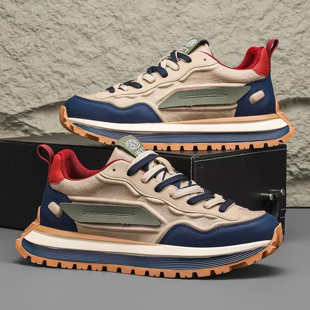 Men's Casual Low-Top Sneakers With Thick Sole - Lightweight Fashion Loafers For Everyday Wear Loafers Versatile Fashion Casual Men's Sneakers_vogvips.com