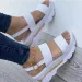 Women's Summer New Woman Low Platform Sandals Heeled Fashion Female Footwear Wedges Shoes_vogvips.com