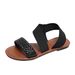 Large Size Summer 2025 New Roman Women, Fashionable And Versatile Woven Fairy Sandals For Women_vogvips.com