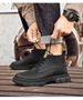 Large Size High Top Martin Boots Men's Side Zipper Platform Boots Tooling Locomotive Boots_vogvips.com