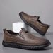Loafers Leather For Casual Moccasins Breathable Sneakers Men Driving Shoes Comfort Flats_vogvips.com