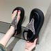 TEH3812 Rhinestone Flat Toe Clip Sandals For Women 2025 Summer Outdoor Niche Fashion High-end Design Sense With Dress_vogvips.com