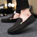 Men’s Shoes Men's Autumn Breathable Canvas Shoes Versatile Moccasins Men's Casual Shoes Korean Style Trendy Slip On Lazy Shoes_vogvips.com