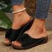 Women's Soft Heels Sandals Summer 2025 Casual Wedges Heeled Shoes Women Elegant Low Platform Slippers Sandalias Mujer_vogvips.com
