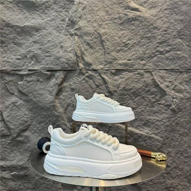 Leather Mesh Combination Breathable Versatile Thick-soled Ultra-light Casual Teenagers, New Low-top Men's Shoes For_vogvips.com