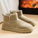 Northeast Snow Boots Men's Winter Fleece-Lined Warm Cotton Shoes Men's Fur Integrated Cold-Proof Bread Shoes Non-Slip Wa_vogvips.com