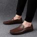 Genuine Leather Men Casual Luxury Brand 2020 Italian Mens Loafers Moccasins Breathable Slip On Boat Shoes Plus Size_vogvips.com