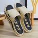 ShoeVault Men's Outdoor Thick-Soled Indoor Home Deodorant Non-Slip Household Bath Couple Sandals Women's Summer Slippers_vogvips.com