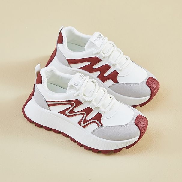 Dad Shoes Female Student Sports Running Casual Platform Heightening Shoes Street Shoes_vogvips.com