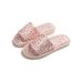 Cross-border EVA Silk Leopard Print Linen Slippers For Women, Simple European And American Style Indoor Home All-season Open-toe Cotton And Linen Slippers_vogvips.com