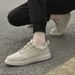 Men's Shoes Casual Board Shoes Men's Breathable Soft-soled White Shoes British Leather Sports Casual Board Shoes_vogvips.com