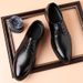 Business Formal For Men, Genuine Leather Soft Pointed Toe British Casual Shoes, Groom Sole Suit Wedding Shoes_vogvips.com