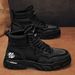 European Warm Series Men's Martin Boots 2025 Autumn Winter New High-top Thick-soled Warm British Style Work Motorcycle Shoes_vogvips.com