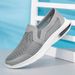 Men's Sports Mesh Shoes, Lazy Casual Shoes, Fly-woven Large-size Men's Shoes_vogvips.com
