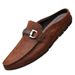 Casual Shoes Driving Casual Shoes Shoes Frosted Soft-sided Shoes Metal Buckle Men's Glove Shoes_vogvips.com