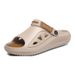 Men's Slippers For Outdoor Wear, Summer Thick Soled, With A Feeling Of Stepping On Poop, Beach Leisure, Anti Slip,_vogvips.com