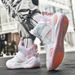 Basketball Shoes Autumn And Winter Mandarin Duck Basketball Shoes Men's Leather Breathable High Top Sports Shoes Non Slip Student Training Shoes_vogvips.com