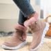 In Stock New Winter Fashion Women's Martin Korean Style Thickened Short Boots, Plush Lined Warm Flat Cotton Shoes_vogvips.com