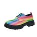 Women's Shoes Brogue Patent Leather British Style Of Social Nightclub Fashion Personality Heightening Casual Trendy Men's Gold Leather Shoes Rainbow_vogvips.com
