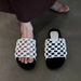 Sheepskin Version Hand Woven Fishing Net Hollow Thick Soled Beach Shoes For Women, Genuine Leather Versatile Casual Round Toed Open Toed Sandals_vogvips.com