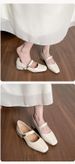 French Light Mouth Mary Jane Single Shoes Women's Thick Heel Medium Heel Ladyshoes Not Tired Feet Work Women's Shoes_vogvips.com