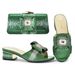 Floral design new diamond-encrusted mid-low heels with dinner bag Ladies banquet clutch dress_vogvips.com