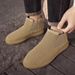 New Leather Spring Men's Shoes High-top Men's Heightening Tooling Martin Boots_vogvips.com