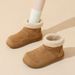 Small Potato Fluffy Snow Boots Women's Plush Thickened Warm Ugly Cute Big Head Plush Short Boots_vogvips.com