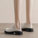 Platform Loafers Women's Lace-up Single Shoes Thick Heel Retro British Style Small Leather Shoes Women_vogvips.com