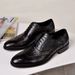 Blok British Oxford Men's Used Crocodile Pattern Leather Shoes Large Size_vogvips.com