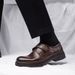 Unbeatable Quality Men's 2025 Spring New Genuine Cowhide One Foot Stepping Wedding Groom's Men's Casual Leather Shoes British Style_vogvips.com