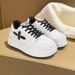 Foreign Trade Cross-border Thick-soled White Sneakers For Women, Versatile And Popular Spring/autumn Casual Sports_vogvips.com