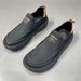 Men's Shoes 2025 Summer Breathable Mesh Knitted Fabric Slip Resistant Board Casual Single Shoes, Crooked Toe Loafers_vogvips.com