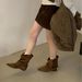 Cowhide Version ~ Fashionable Wasteland Style Pointed Toe Short For Women 2025 New Mid-Calf Elegant Two-Way Wear Slouch_vogvips.com