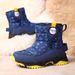 Children's Shoes Snow Boots Children's Cotton Shoes Girls Non Slip Cotton Boots Winter New Velvet Warm Short Boots Boys Sports Shoes_vogvips.com