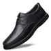 Round Head Leather Shoes Low-top Flat Shoes Retro Casual Shoes Men's Leather Shoes_vogvips.com