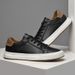 Men's Little White Shoes Breathable Leather Board Shoes Casual Shoes Comfortable Low-top Shoes_vogvips.com