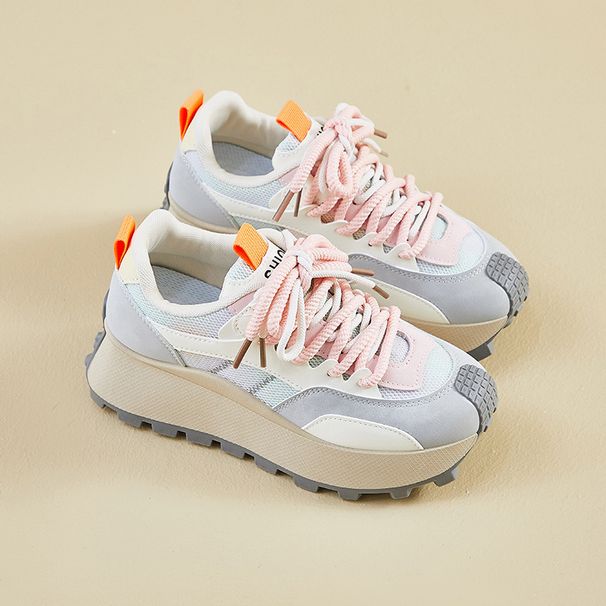 Ins Korean Style New Dad For Women 2025 Spring Student Sports Running Casual Shoes Thick Sole Height Increasing HL876-1_vogvips.com