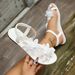 French-style Retro Cross-strap Roman Sandals Women, 2026 Summer New Flat Beach Shoes, Versatile For Outdoor Wear_vogvips.com