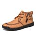 European Warm Series 2025 Autumn Winter New Zipper Martin Men's Large Size Handmade Short Outdoor Casual Non-slip Work Boots_vogvips.com