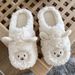 Women Cute Cartoon Girly Indoor Home Soft Sole Plush Couple Dormitory Cotton Slippers For Men Winter_vogvips.com
